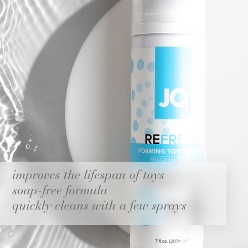 JO Refresh Limpiador de juguetes en espuma Sin fragancia